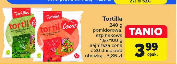 Tortilla pomidorowa Tortillove promocja