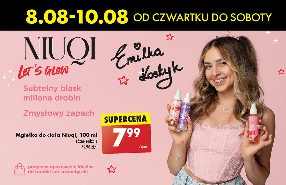 Mgiełka do ciała Niuqi promocja