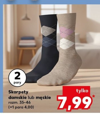 Skarpety damskie lub męskie 2 szt. promocja w Kaufland