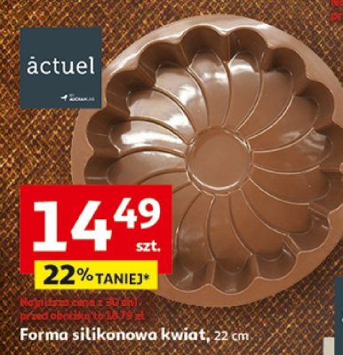 Forma silikonowa kwiat 22cm promocja w Auchan