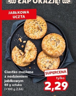Ciastko maślane z nadzieniem jabłkowym promocja w Kaufland