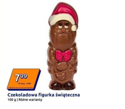 Czekoladowa figurka świąteczna promocja w Action