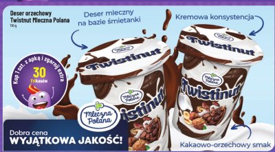 Deser orzechowy Twistnut Mleczna Polana promocja w POLOmarket