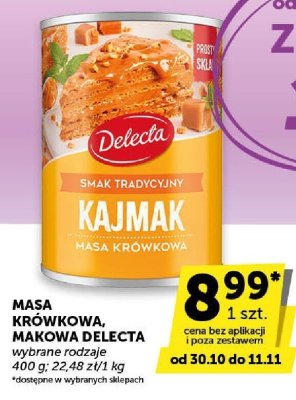 Masa krówkowa Kajmak Delecta promocja w ABC