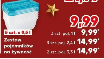 Zestaw pojemników na żywność promocja w Kaufland