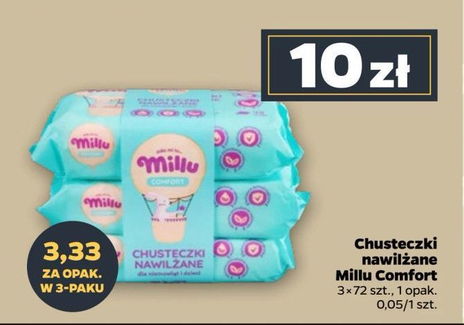 Chusteczki nawilżane Millu promocja