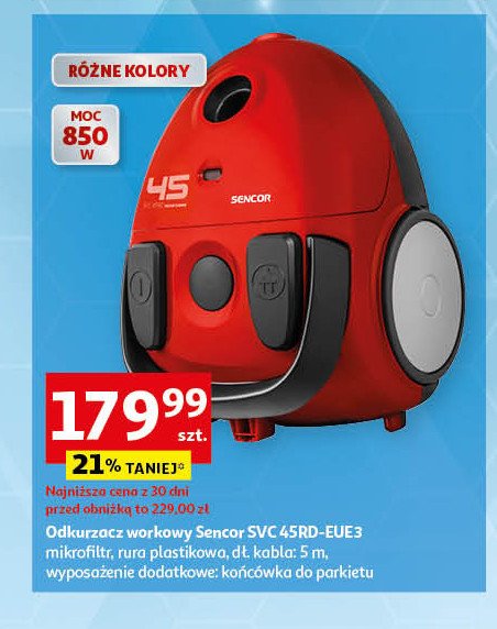 Odkurzacz svc 45rd-eue3 Sencor promocja
