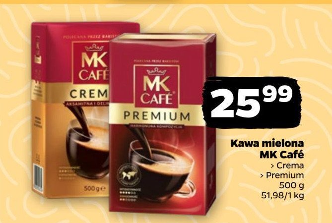 Kawa Mk cafe crema promocja