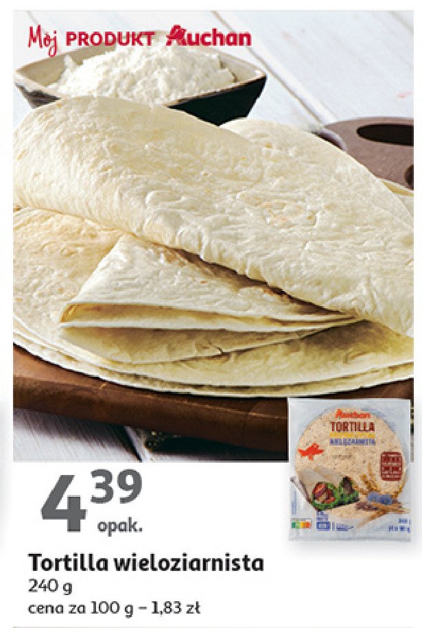 Tortilla wieloziarnista Auchan promocja