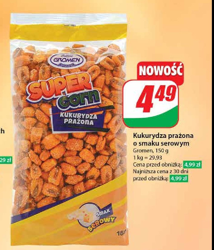 Kukurydza prażona Gromen promocja