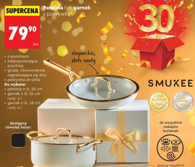 Patelnia / garnek z pokrywką  promocja w Biedronka