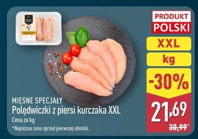 Polędwiczki z piersi kurczaka XXL MIĘSNE SPECJAŁY promocja w Aldi