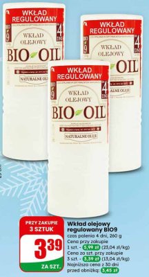 Wkład olejowy regularny BIO9 promocja w Dino