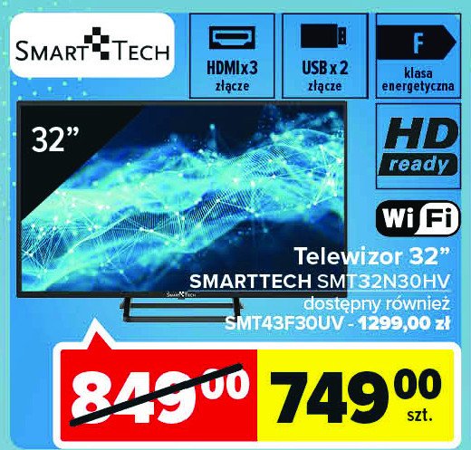 Telewizor 32" smt32n30hv Smarttech promocja