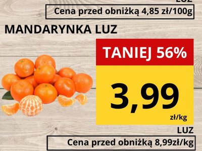 Mandarynka luz promocja w Supeco
