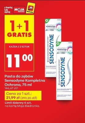 Pasta do zębów Kompletna Ochrona  promocja w Biedronka