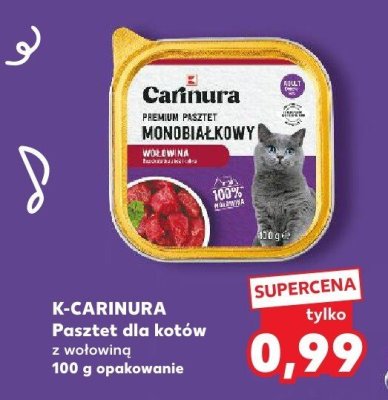 Pasztet dla kotów z wołowiną promocja w Kaufland