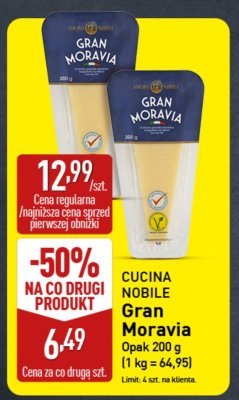 Ser Gran Moravia Cucina Nobile promocja w Aldi