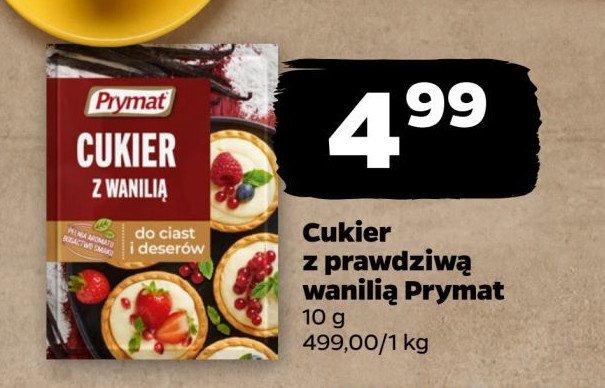 Cukier z wanilią Prymat promocja