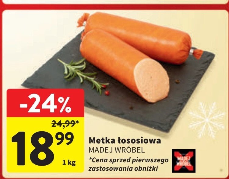 Metka łososiowa Madej & wróbel promocja w Intermarche