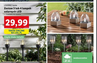 Lampki solarne led LIVARNO HOME promocja