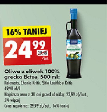 Oliwa z oliwek Ektos promocja