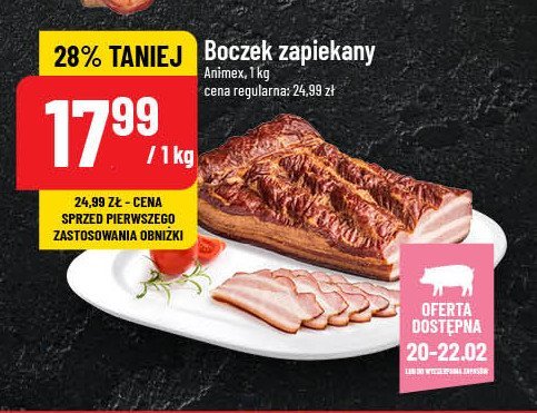 Boczek zapiekany Animex promocja w POLOmarket