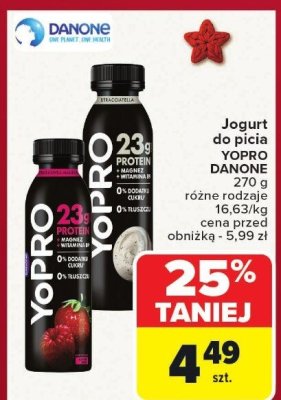 Jogurt do picia YOPRO Danone promocja w Carrefour Market