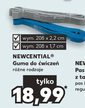 Guma do 膰wicze艅 208 x 2.2 cm Newcential promocja