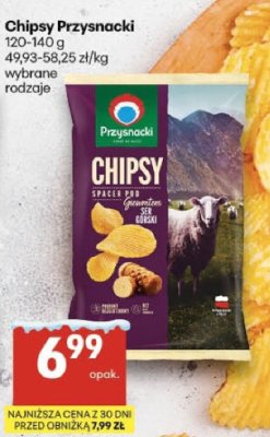 Chipsy Przysnacki promocja w Delikatesy Centrum