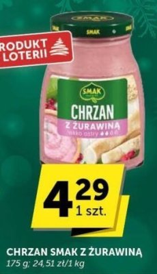 Chrzan SMAK z żurawiną promocja w Euro Sklep