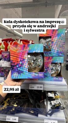 Kula dyskotekowa Mirror Ball 20cm promocja w Action