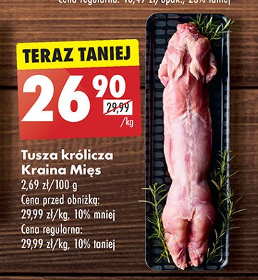 Tusza z królika Kraina mięs promocja w Biedronka