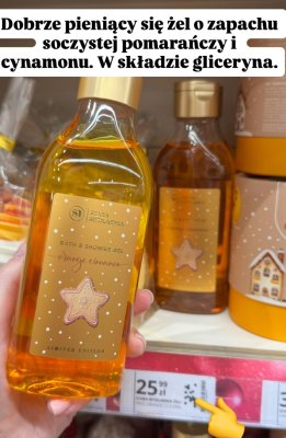 Żel do kąpieli o zapachu pomarańczy i cynamonu promocja w Hebe