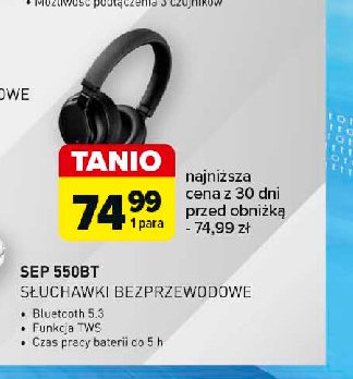 Słuchawki sep 550bt Sencor promocja