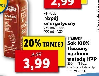 Sok czerwony promocja w Arhelan