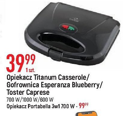 Opiekacz 3 w 1 portabella Esperanza promocja