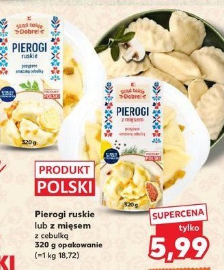 Pierogi z mi臋sem i cebulk膮 K-classic st膮d takie dobre! promocja