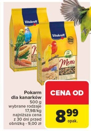 Pokarm dla ptaków egzotycznych VITAPOL promocja