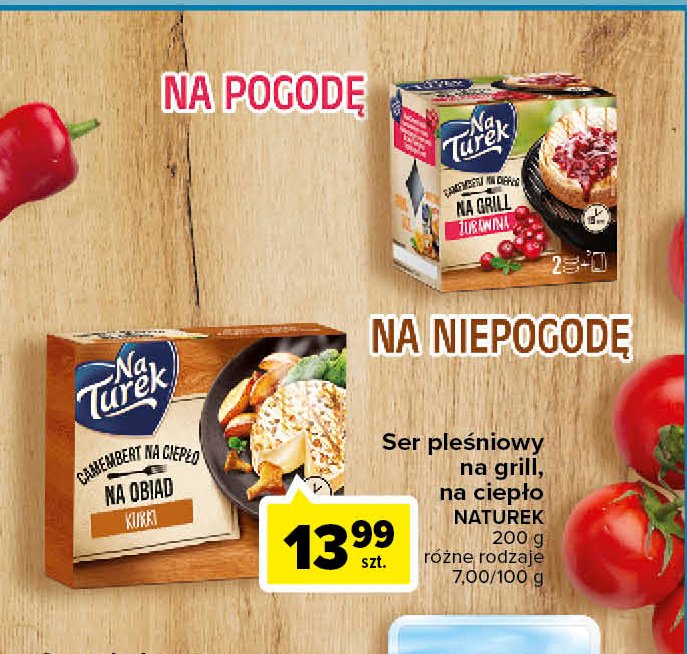 Ser camembert na ciep艂o w posypce z kurkami Turek naturek Turek 123 promocja