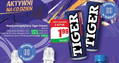 Napój energetyczny Tiger Classic promocja w Dino