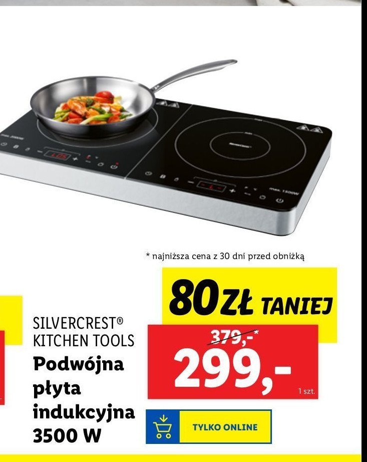 Płyta podwójna indukcyjna 3500w Silvercrest promocja