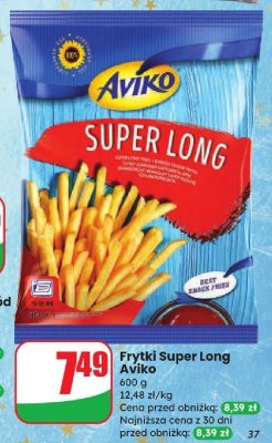 Frytki Super Long Aviko promocja w Dino