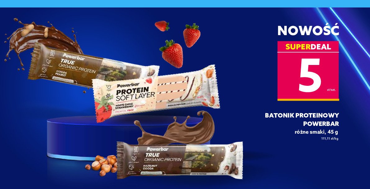 Baton protein true organic Powerbar promocja