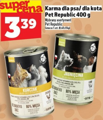 Karma dla psa/kota Pet Republic 400 g promocja w TOPAZ