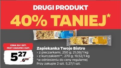Zapiekanka z kurczakiem DRUGA -40% promocja w Netto