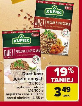 Kasza perłowa & gryczana Kupiec promocja w Carrefour