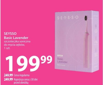 Szczoteczka SEYSSO Basic Lavender szczoteczka soniczna do mycia zębów, 1 szt. promocja w Hebe