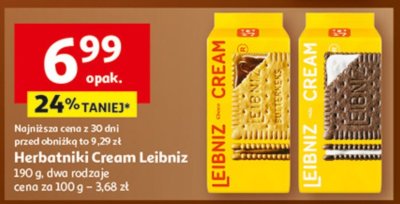 Herbatniki Cream Leibniz promocja w Auchan