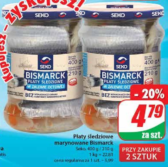 Śledźie marynowane bismarck Seko promocja
